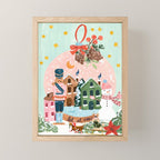 Christmas Snow Globe Mini Art Print Gallery Image 1