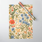 Countryside Bloom Arcane Floral Garden Wrapping Paper Gallery Image 1