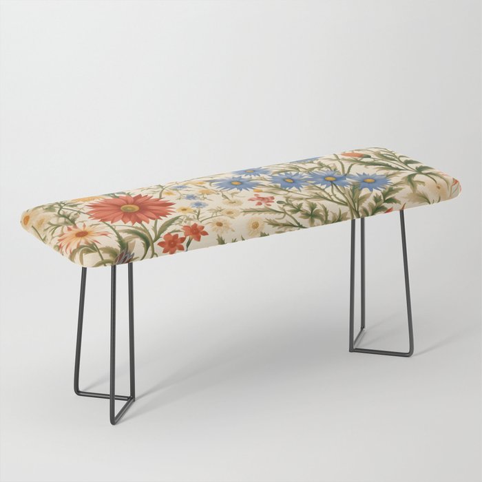 Countryside Bloom Arcane Floral Garden Bench Gallery Image 1