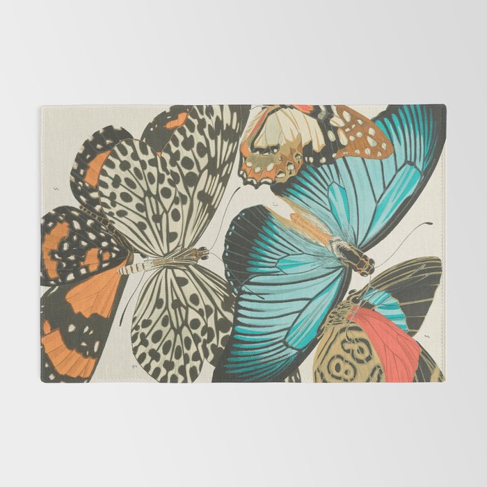 Butterfly Print by E.A. Seguy, 1925 #2 Rug Gallery Image 2