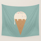 Ice Cream Cat Wall Tapestry Gallery Image 4