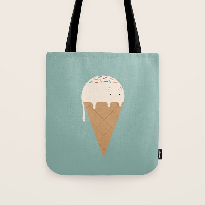 Ice Cream Cat Tote Bag Gallery Image 1