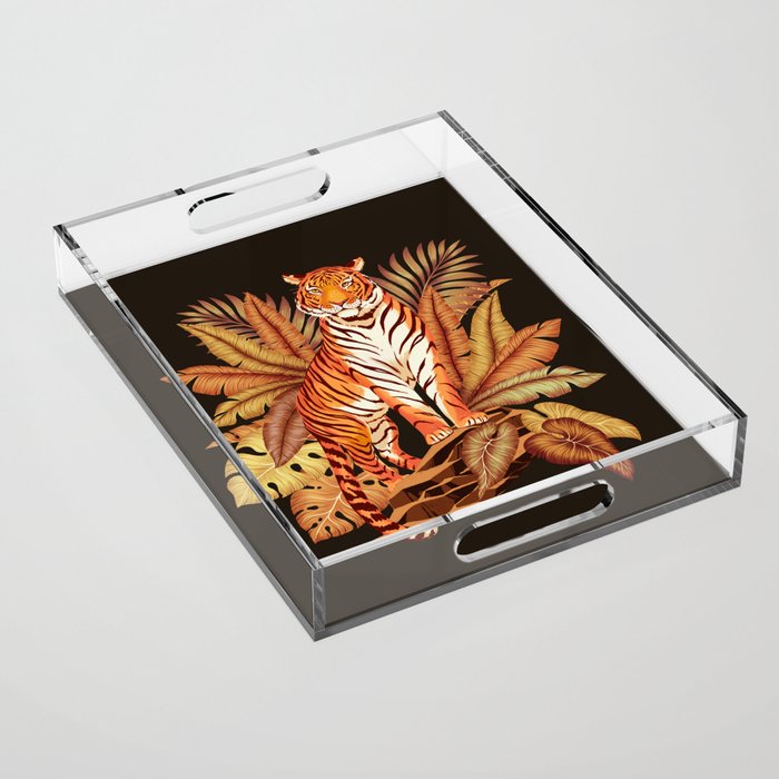 Autumn Jungle Tiger Acrylic Tray Gallery Image 1