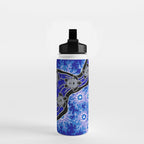 Authentic Aboriginal Art - Baby Sea Turtles Water Bottle Gallery Image 2