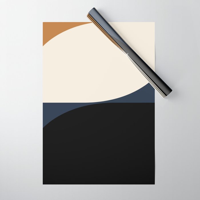 Almond Abstract II Wrapping Paper Gallery Image 1