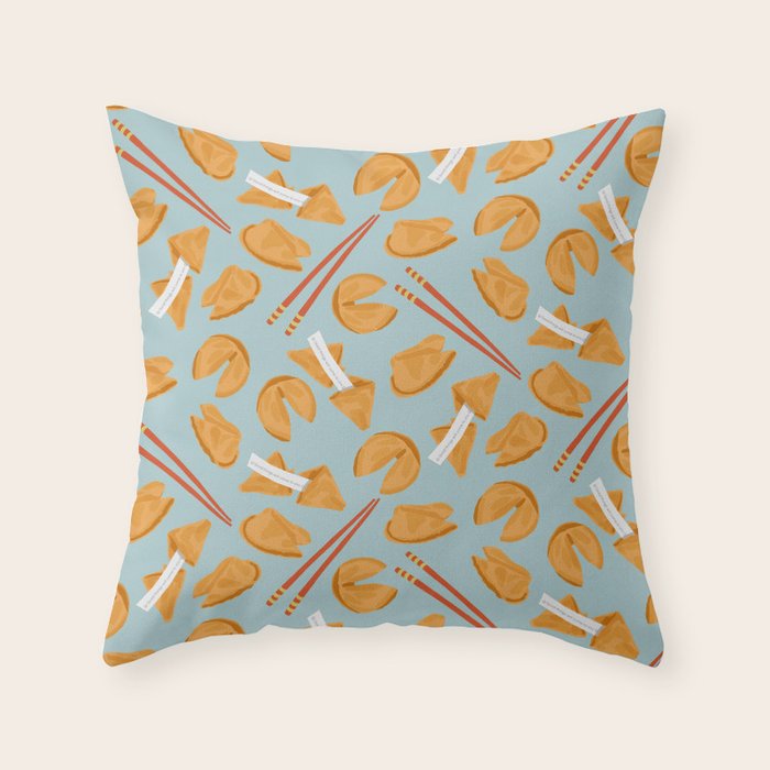 Fortune Cookie Fun Throw Pillow Gallery Image 6