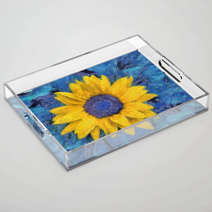 Sunflower Acrylic Tray Gallery Image 1