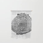 Eastern Ash - Tree ring ink woodblock print Wall Hanging Gallery Image 1