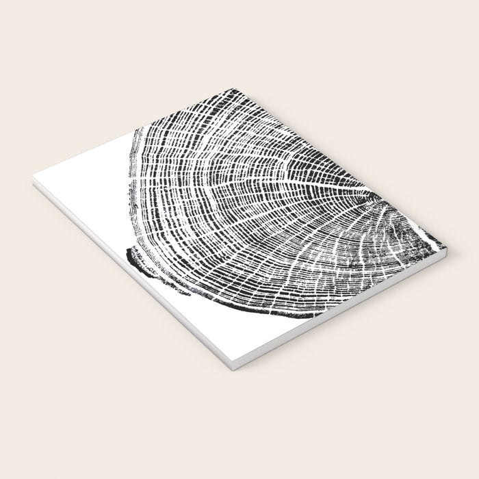 Eastern Ash - Tree ring ink woodblock print Notebook Gallery Image 3