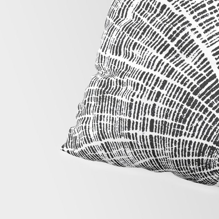 Eastern Ash - Tree ring ink woodblock print Pillow Sham Gallery Image 4