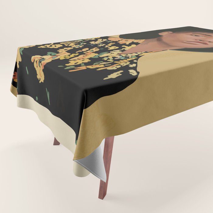 Girl Portrait 34 Tablecloth Gallery Image 1