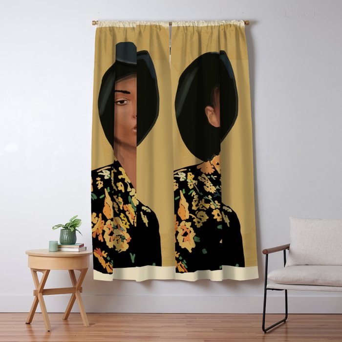 Girl Portrait 34 Window Curtain Gallery Image 5