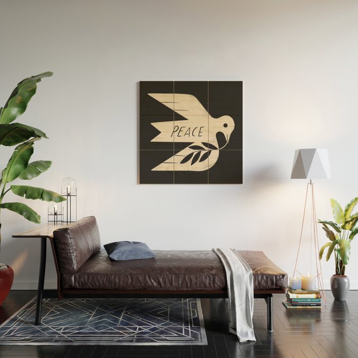 Peace Dove Wood Wall Art Gallery Image 2