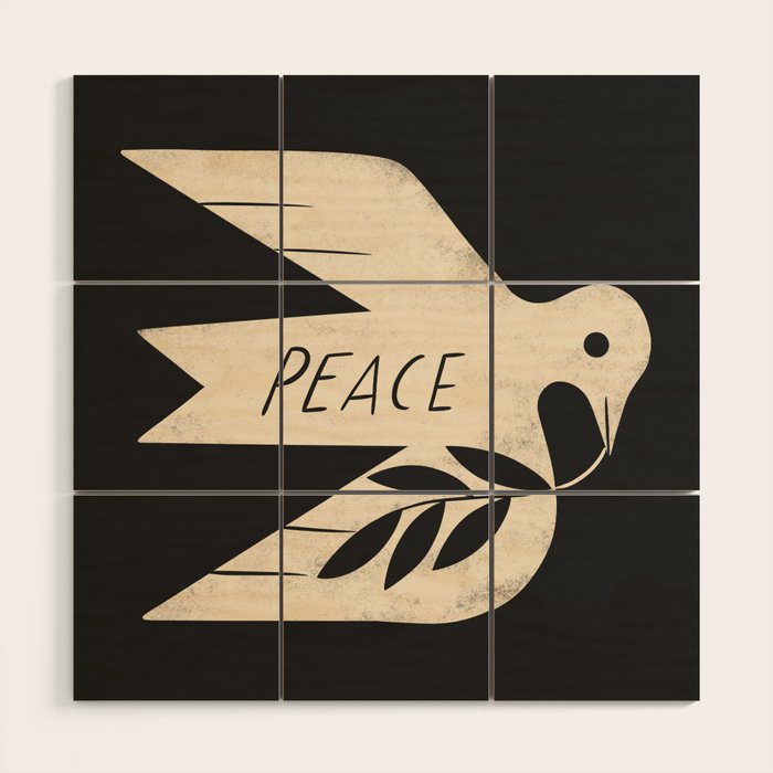 Peace Dove Wood Wall Art Gallery Image 1