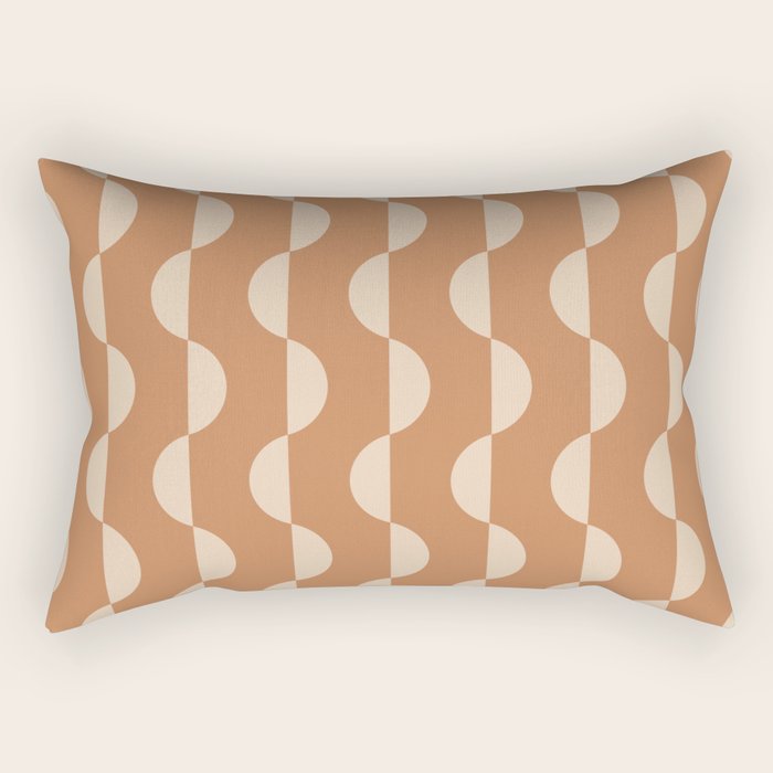 Gwynne Pattern - Desert Orange Rectangular Pillow Gallery Image 1