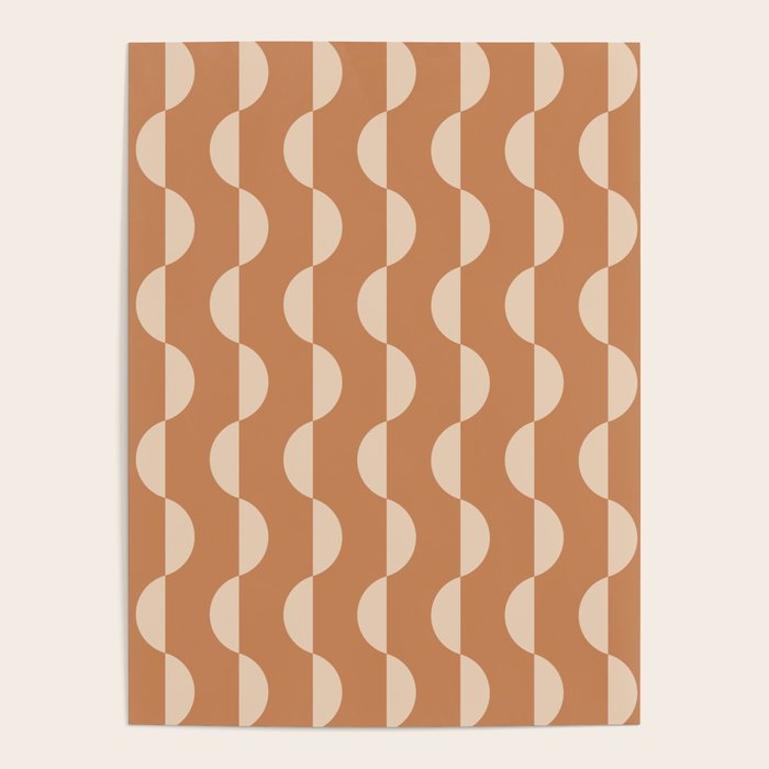Gwynne Pattern - Desert Orange Poster Gallery Image 4