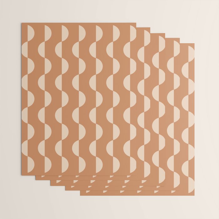 Gwynne Pattern - Desert Orange Wrapping Paper Gallery Image 3