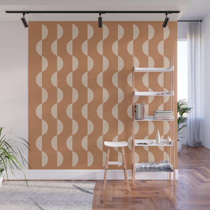 Gwynne Pattern - Desert Orange Wall Mural Gallery Image 1