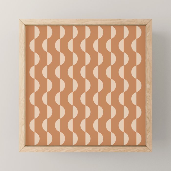Gwynne Pattern - Desert Orange Mini Art Print Gallery Image 1