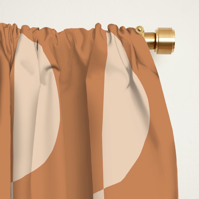 Gwynne Pattern - Desert Orange Window Curtain Gallery Image 2