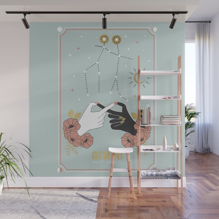 Gemini Zodiac Series Wall Mural Gallery Image 1