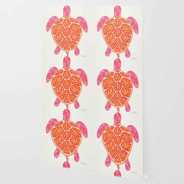 Sea Turtle - Melon Palette Wallpaper Gallery Image 2