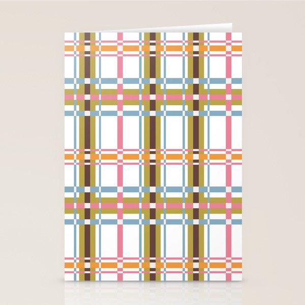 Bold Crosshatch Colorful Stationery Card Gallery Image 2