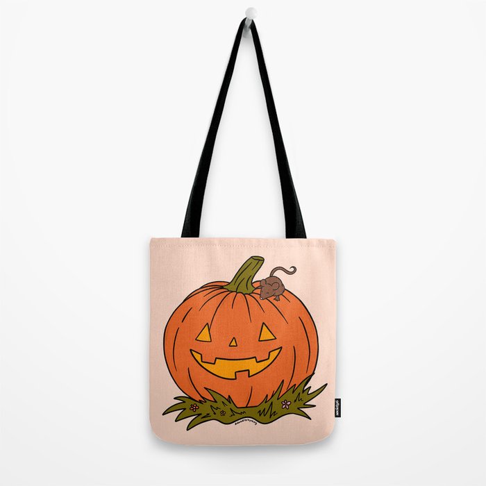 Pumpkin and Mouse Tote Bag Gallery Image 2