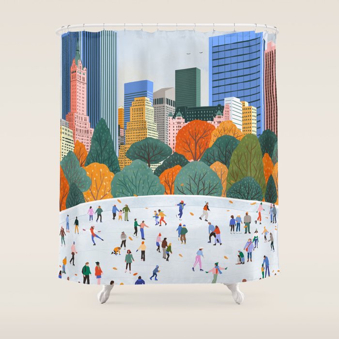 Fall in New York  Shower Curtain Gallery Image 1