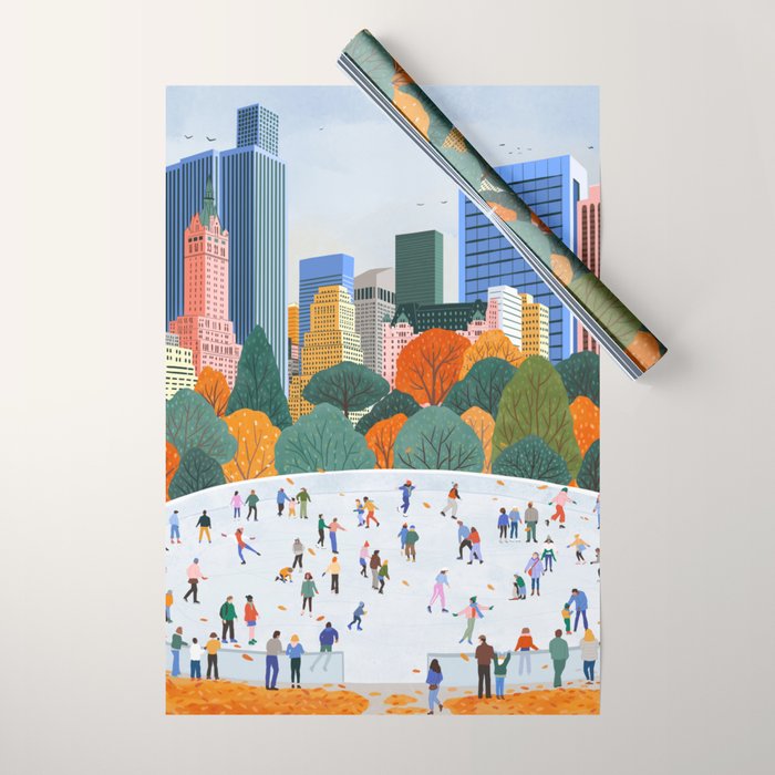 Fall in New York  Wrapping Paper Gallery Image 1