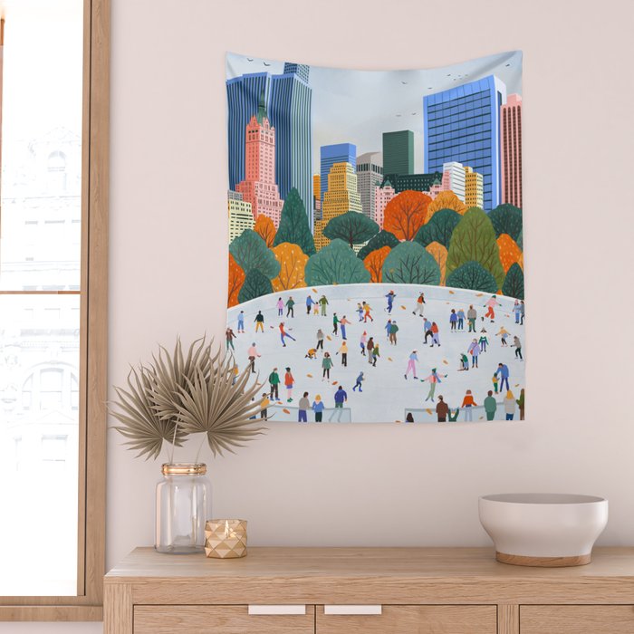 Fall in New York  Wall Tapestry Gallery Image 2