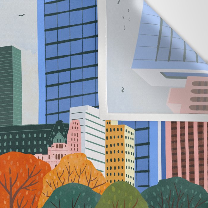 Fall in New York  Wall Tapestry Gallery Image 3