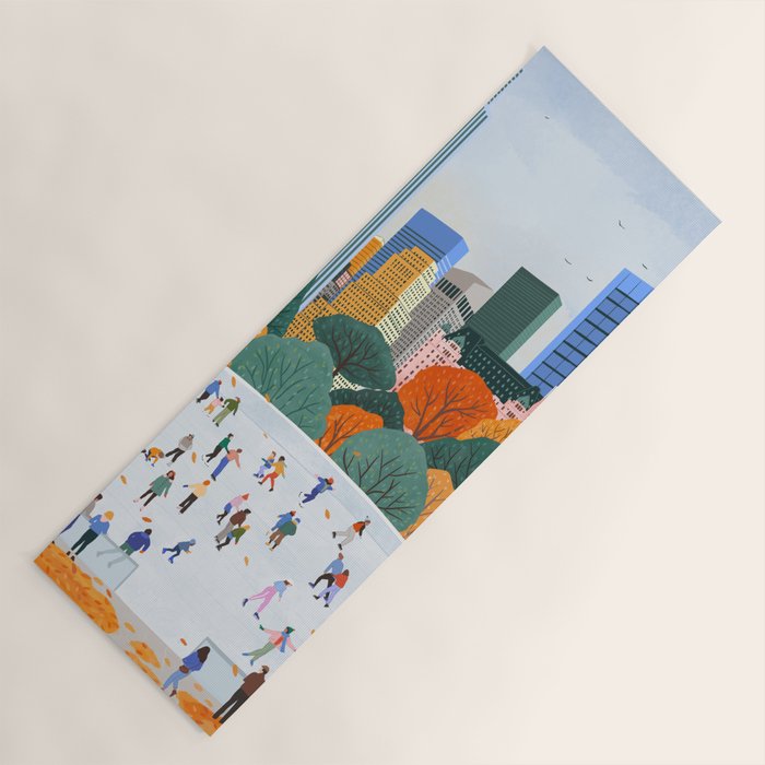 Fall in New York  Yoga Mat Gallery Image 1