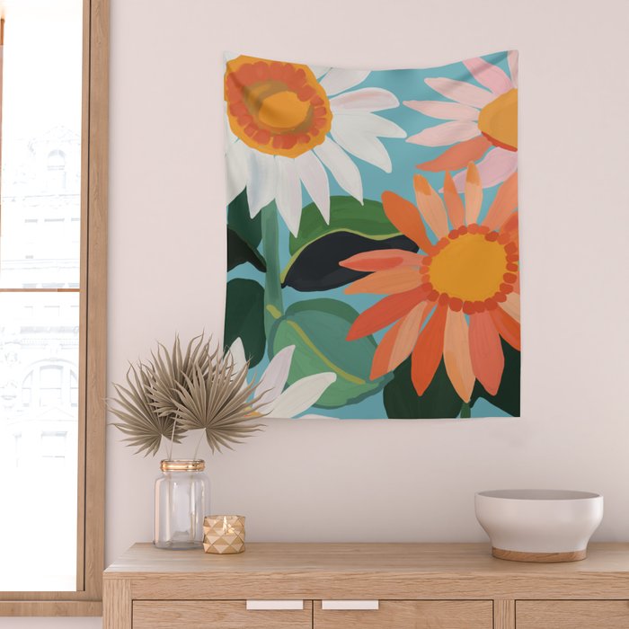 Sunflowers 21 Wall Tapestry Gallery Image 2