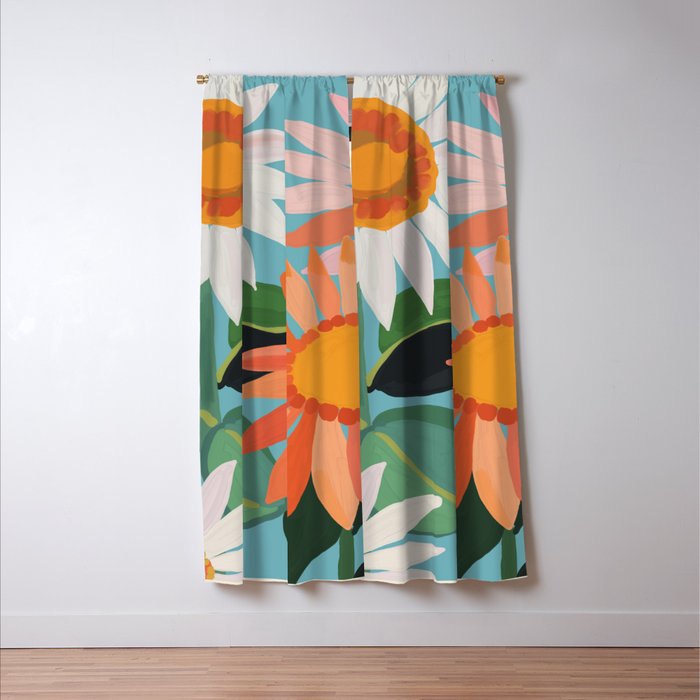 Sunflowers 21 Window Curtain Gallery Image 3