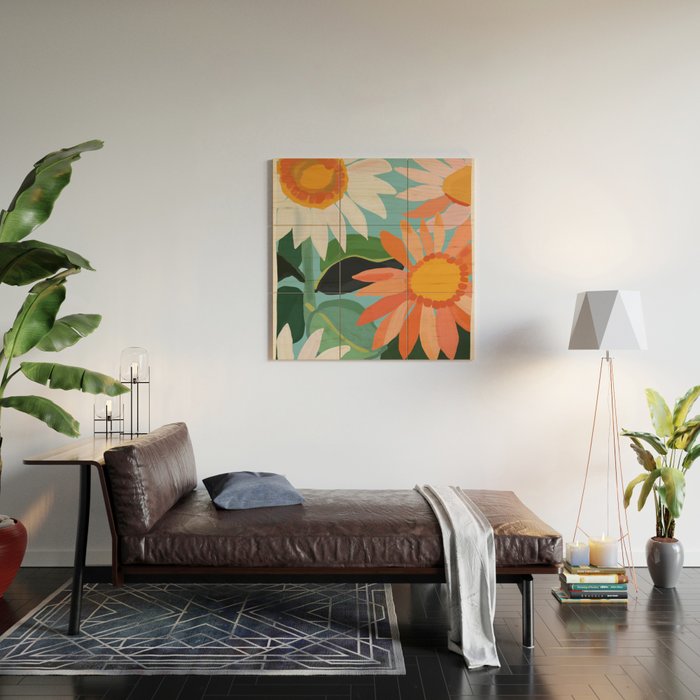 Sunflowers 21 Wood Wall Art Gallery Image 2