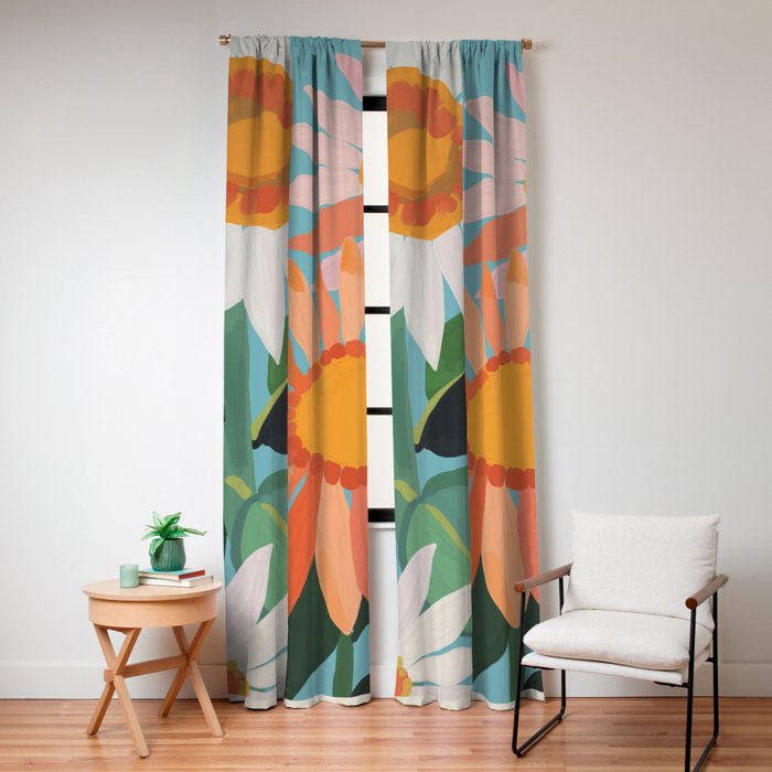 Sunflowers 21 Window Curtain Gallery Image 4