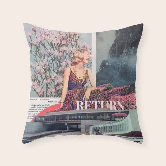 My Love, Please Return Throw Pillow Gallery Image 1