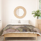 Vintage Art Deco Bat and Flowers Duvet Cover Gallery Image 3