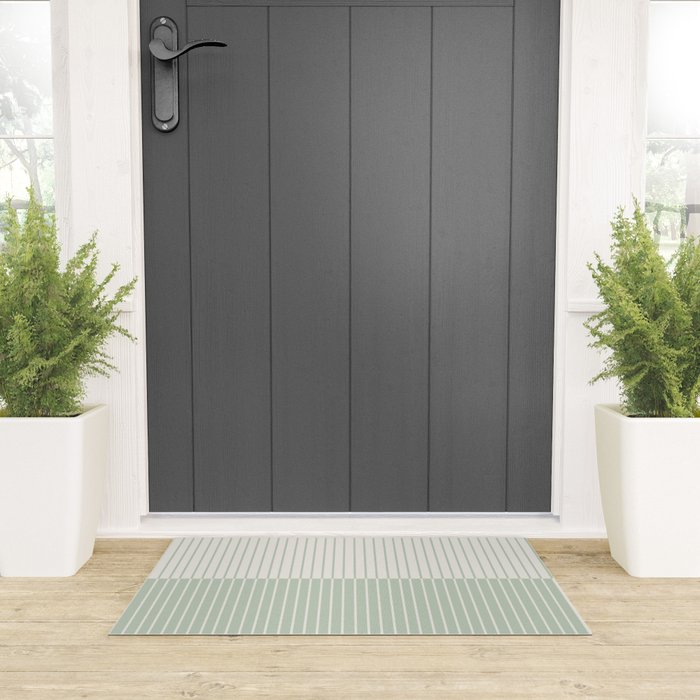 Color Block Lines XXIX Welcome Mat Gallery Image 3