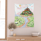 Mont St Michel Wall Tapestry Gallery Image 2
