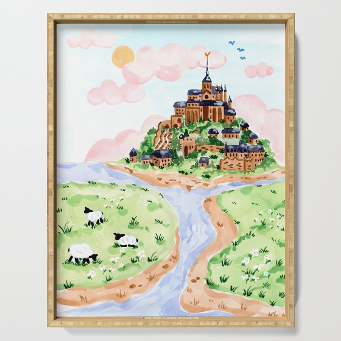 Mont St Michel Serving Tray Gallery Image 1