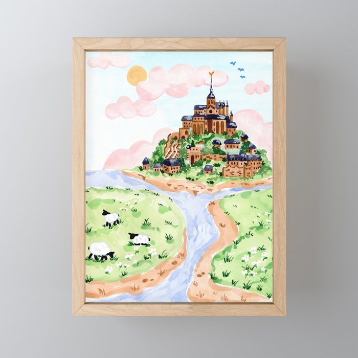 Mont St Michel Mini Art Print Gallery Image 1
