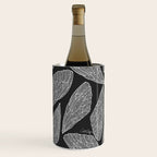 Cicada Wings - White on Black Wine Chiller Gallery Image 3