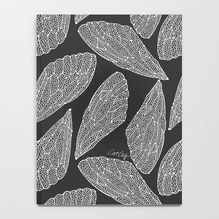 Cicada Wings - White on Black Notebook Gallery Image 4