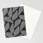 Cicada Wings - White on Black Stationery Card Gallery Image 2