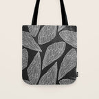 Cicada Wings - White on Black Tote Bag Gallery Image 1