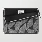 Cicada Wings - White on Black Laptop Sleeve Gallery Image 2
