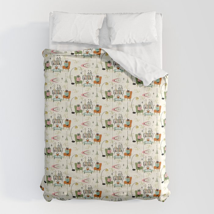 Cozy Cats Den studioxtine Comforter Gallery Image 6