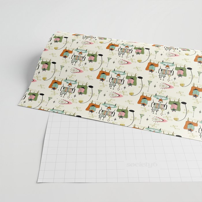 Cozy Cats Den studioxtine Wrapping Paper Gallery Image 2